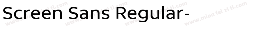 Screen Sans Regular字体转换